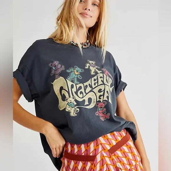 Free People Grateful Dead Bears Tee Shirt Dress - Picture 3 of 10
